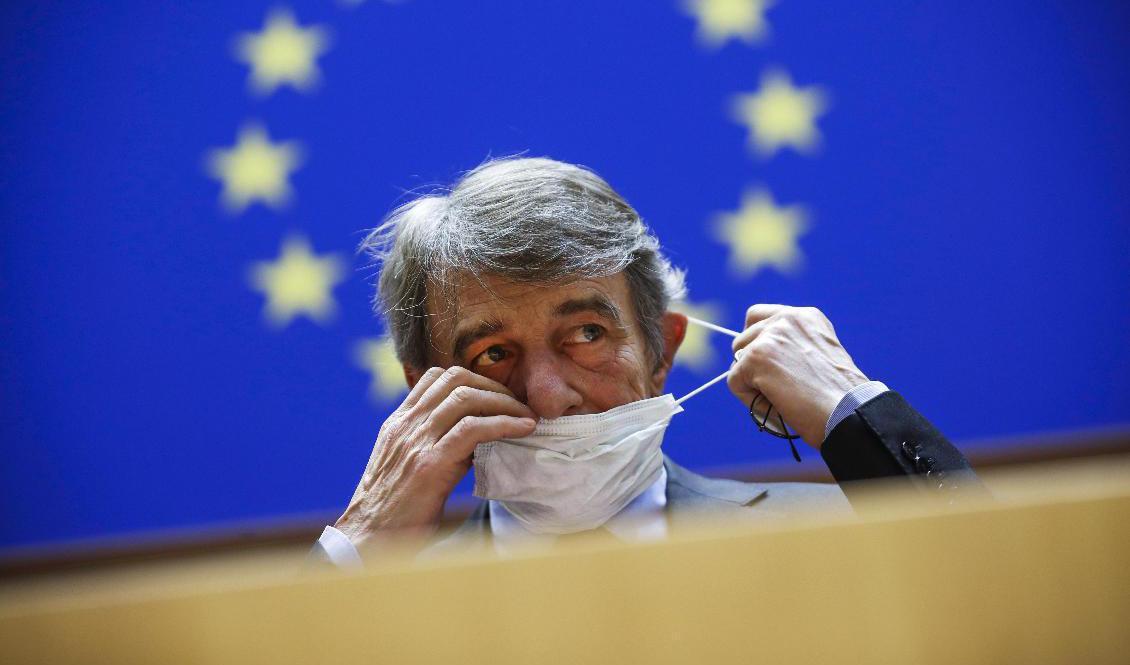 EU-parlamentets talman David Sassoli. Foto: Francisco Seco/AP/TT