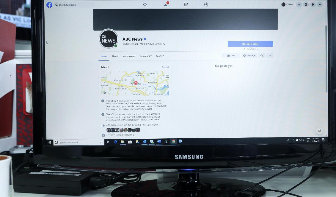 Public servicebolaget ABC:s Facebooksida har rensats på innehåll. Foto: Rick Rycroft/AP/TT
