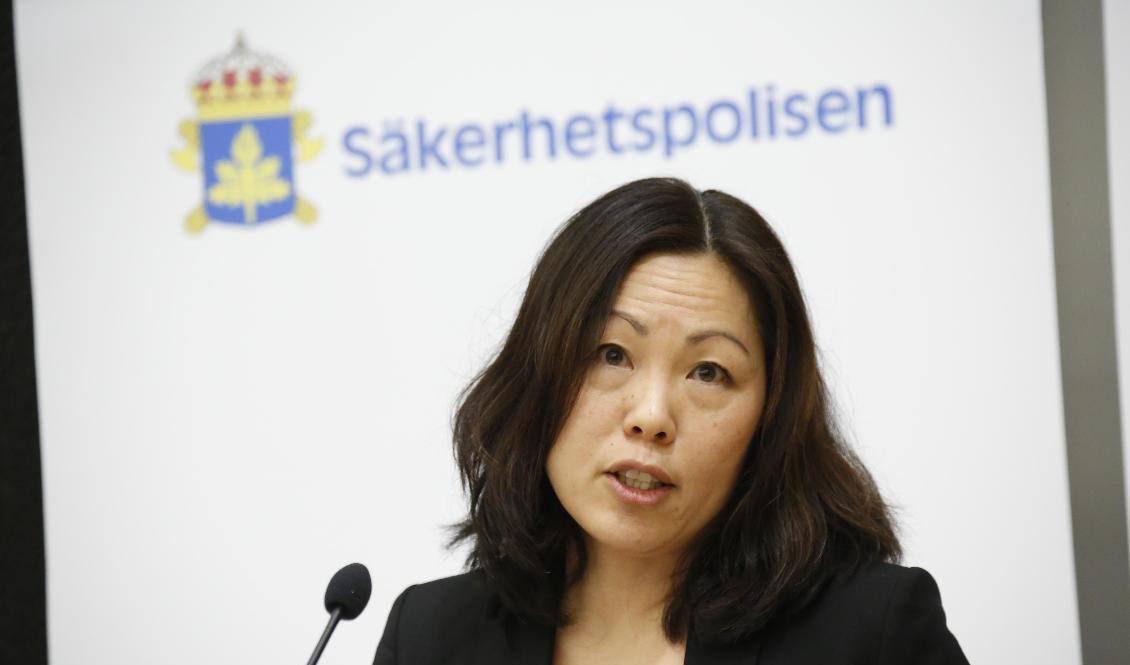 "Vi gör ingen skillnad på kön när vi bedömer de här aktörernas avsikt och förmåga", säger Ahn-Za Hagström IS-återvändarna. Arkivbild. Foto: Christine Olsson/TT