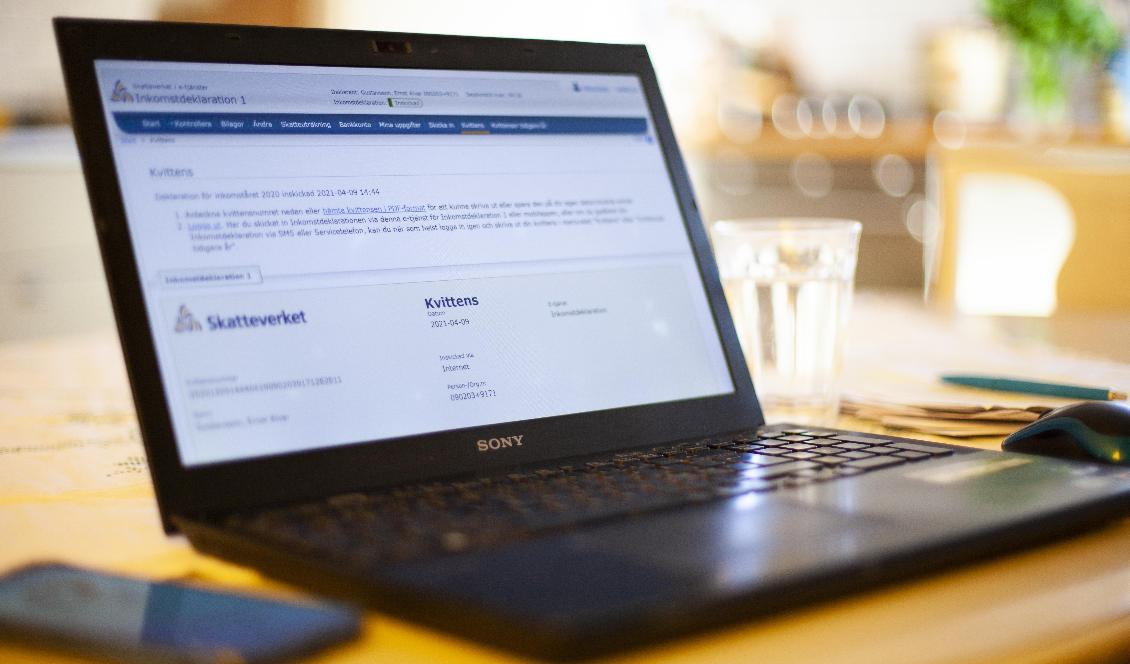 För första gången är det fler som får sin deklaration digitalt än med vanlig postgång. Foto: Fialotta Bratt/Skatteverket