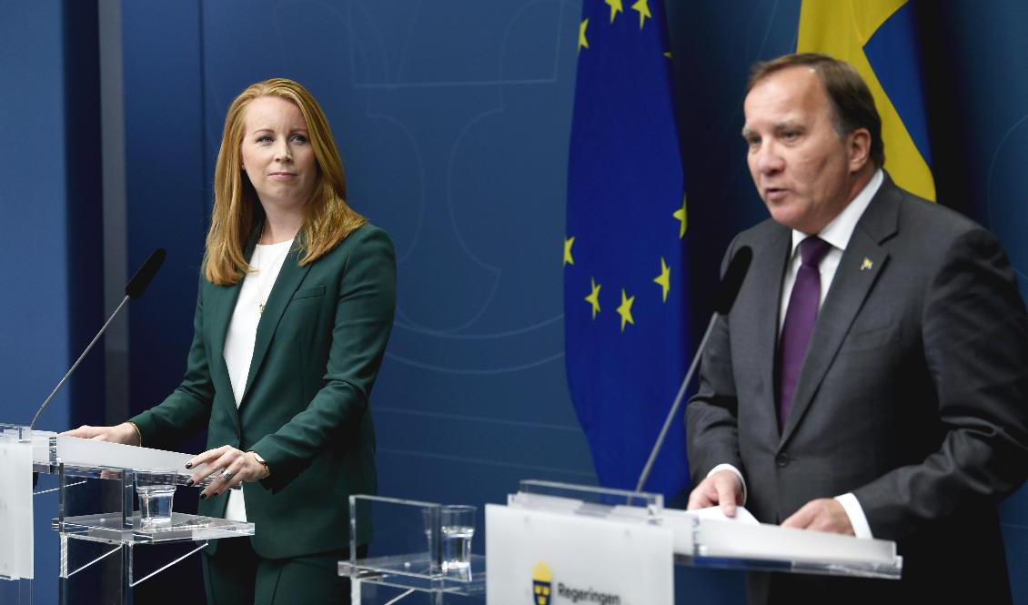 Annie Lööf öppnar för att sitta i en framtida regering tillsammans med Stefan Löfven. Arkivbild. Foto: Pontus Lundahl/TT