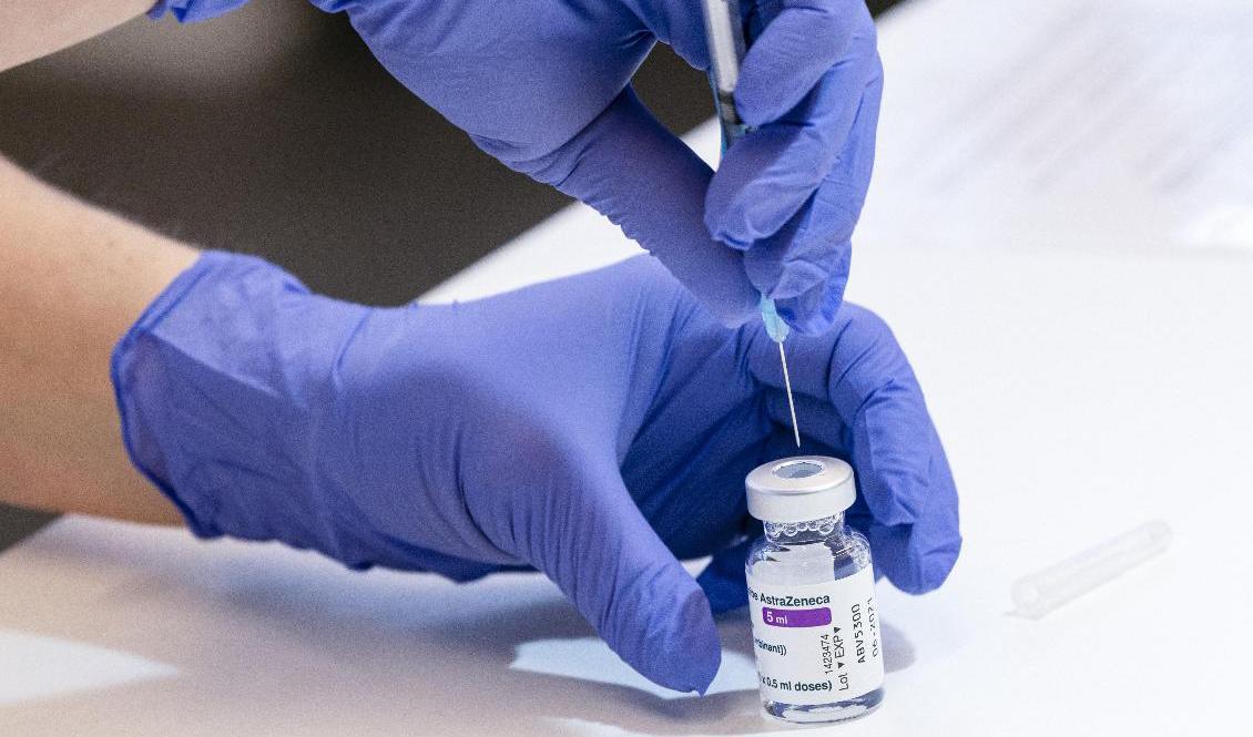 Astra Zenecas vaccin mot covid-19. Arkivbild. Foto: Johan Nilsson/TT