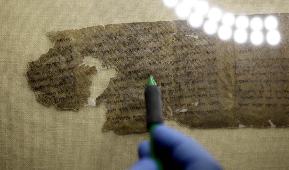 Fyndet beskrivs som det viktigaste sedan Dödahavsrullarna (bilden), en samling handskrifter som hittades 1947. Arkivbild. Foto: Seth Wenig/AP/TT
