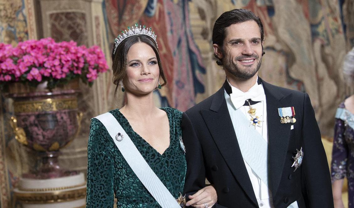 Prinsessan Sofia och prins Carl Philip på Stockholms slott 2019. Foto: Fredrik Sandberg/TT