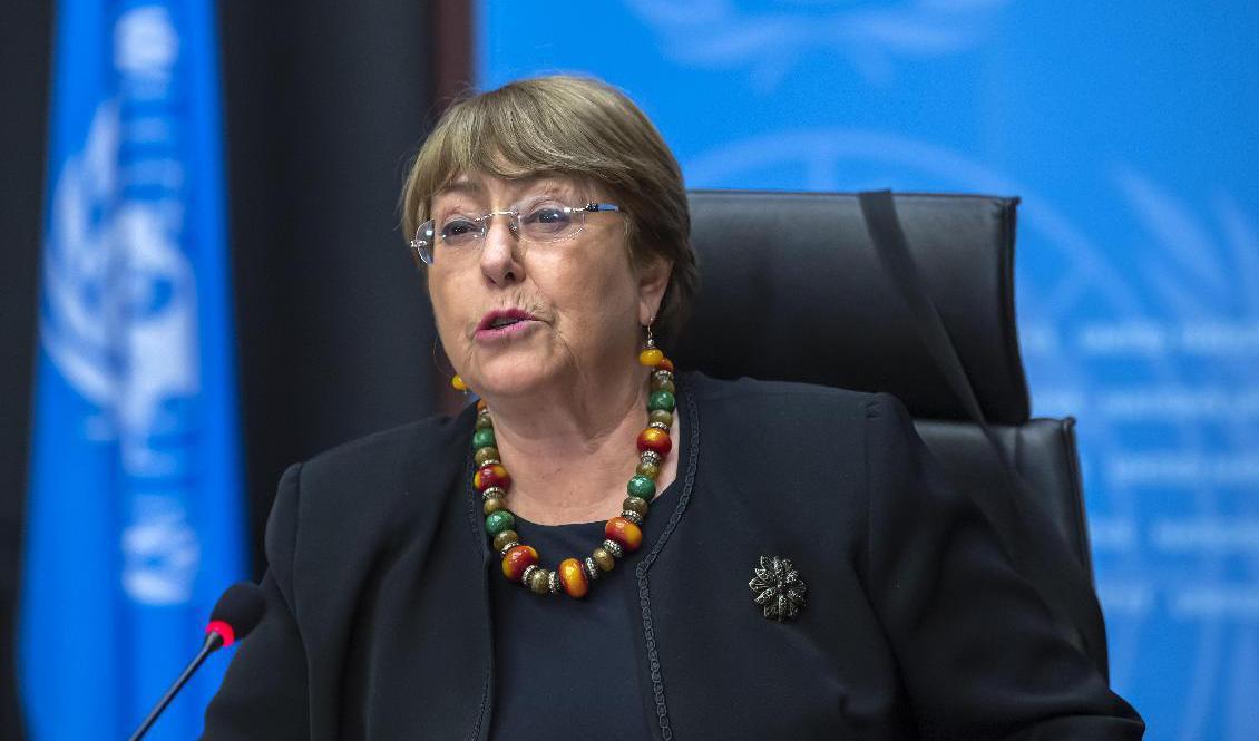 FN:s människorättschef Michelle Bachelet. Arkivbild. Foto: Martial Trezzini/AP/TT