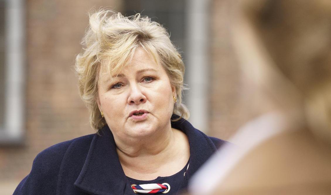Norges statsminister Erna Solberg (H). Foto: Torstein Bøe/NTB/TT
