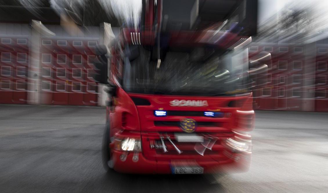 Fyra personer skadades i en brand under lördagsnatten. Arkivbild. Foto: Pontus Lundahl/TT