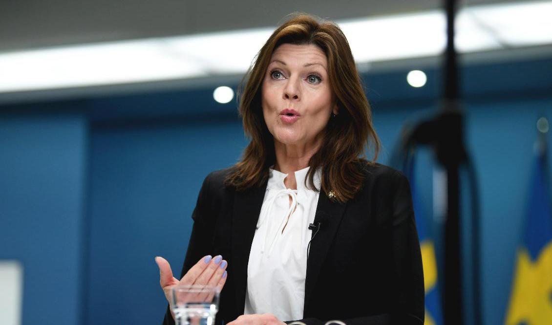 Arbetsmarknadsminister Eva Nordmark (S). Arkivbild. Foto: Fredrik Sandberg/TT