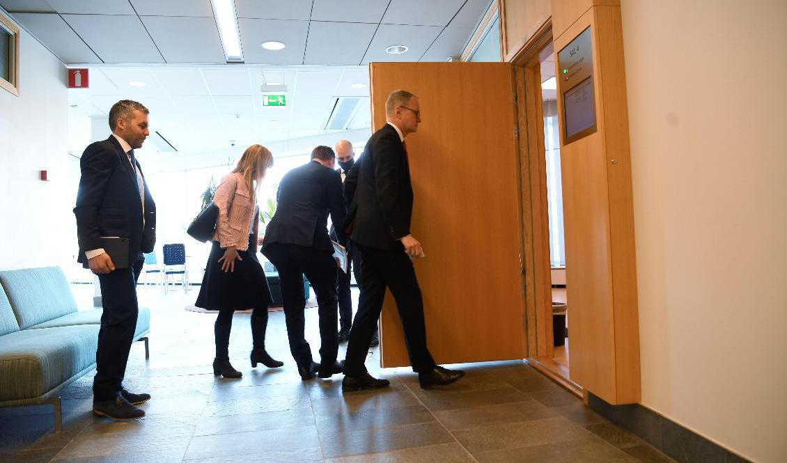 Förvaltningsrättens förhandling om tvisten mellan Post-och telestyrelsen (PTS) och den kinesiska telekomjätten Huawei gick under torsdagen in på sin andra dag av tre. Foto: Fredrik Sandberg/TT