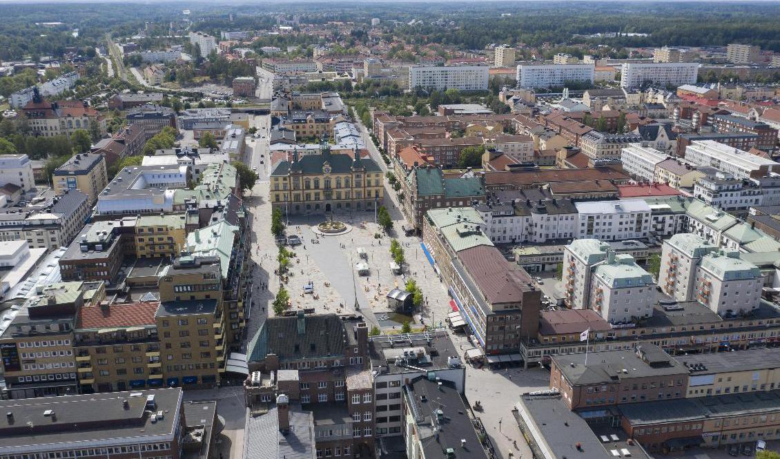 Rester av Gustav Vasas gamla slott har upptäckts vid ett byggnadsarbete i Eskilstuna. Här dagens stadsbild. Arkivbild. Foto: Fredrik Sandberg/TT