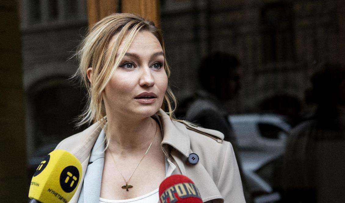 KD-ledaren Ebba Busch vill lagra biometriska data på alla utlänningar som söker sig till Sverige. Arkivbild. Foto: Christine Olsson