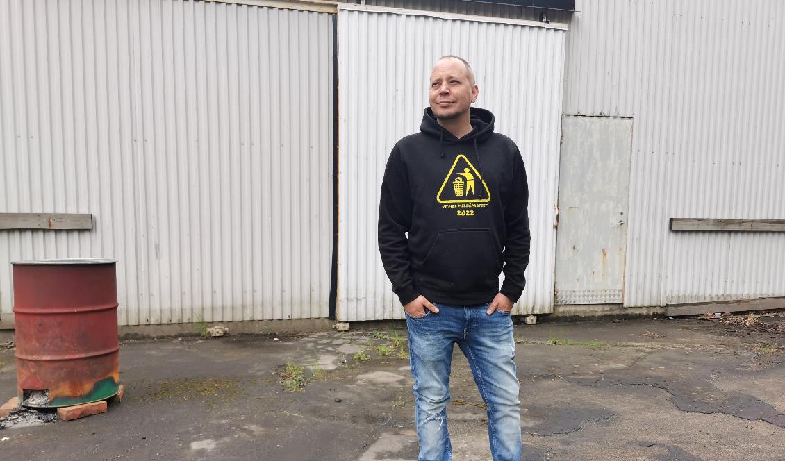 Peder Blohm Bokenhielm är talesperson för Facebook-gruppen Bensinupproret 2.0. Foto: Privat