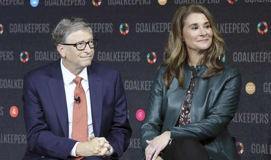 Bill Gates och hans fru Melinda Gates i Lincoln Center i New York den 26 september 2018. Paret meddelar nu att de går skilda vägar. Foto: Ludovic Marin/AFP via Getty Images