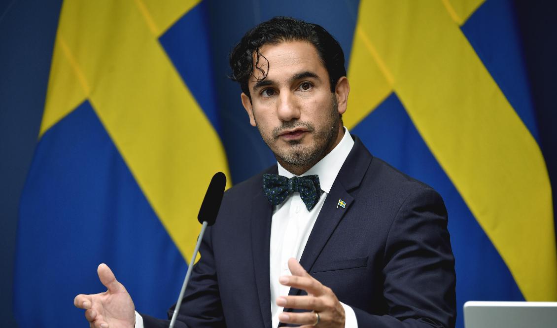 Socialförsäkringsminister Ardalan Shekarabi (S). Arkivbild. Foto: Henrik Montgomery/TT