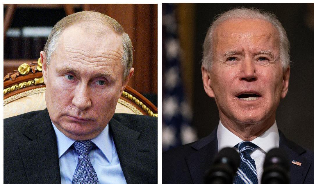 
Rysslands och USA:s presidenter Vladimir Putin och Joe Biden möts på onsdag i Genève. Foto: AP/TT                                            