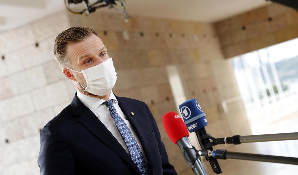 Litauens utrikesminister Gabrielius Landsbergis. Arkivbild. Foto: Armando Franca/AP/TT