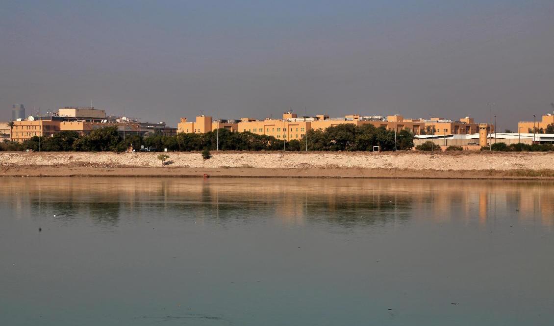 USA:s ambassad i Bagdad, Irak. Arkivbild. Foto: Khalid Mohammed/AP/TT