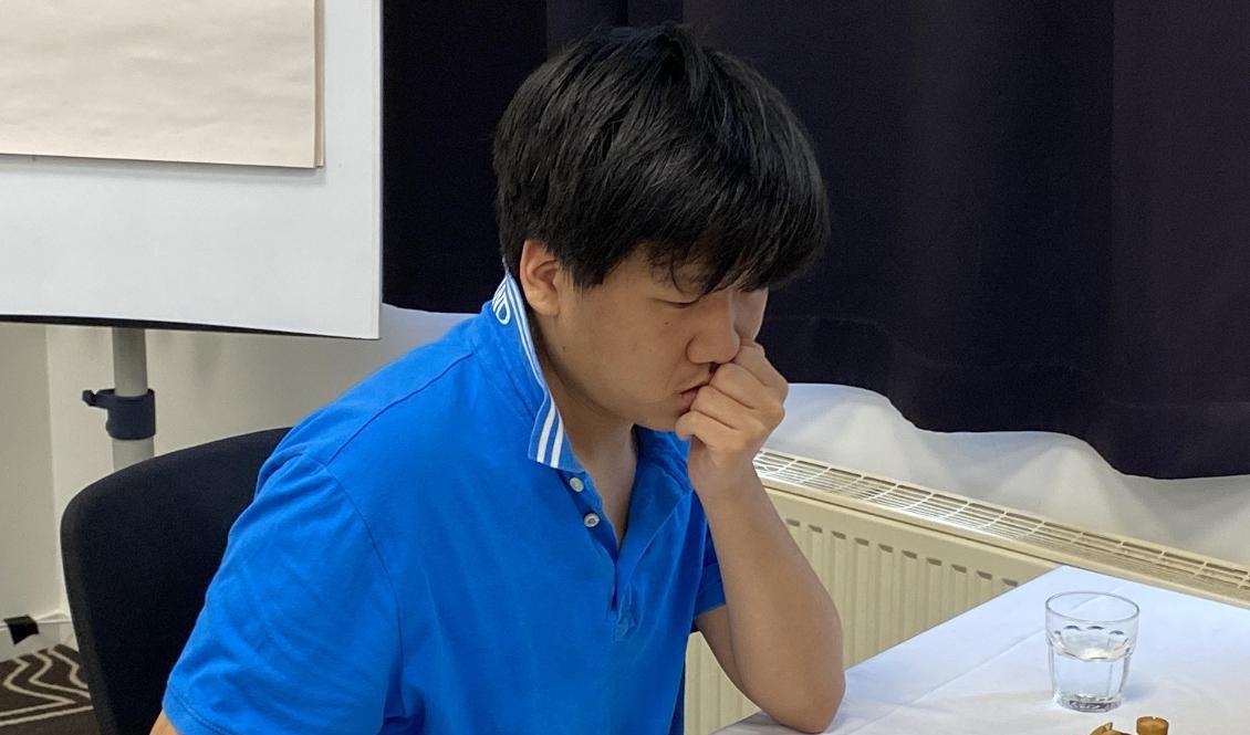 Jung Min Seo är den yngste som vinner SM-titeln sedan 1969, enligt Sveriges schackförbund. Foto: Sverrir Thór/TT