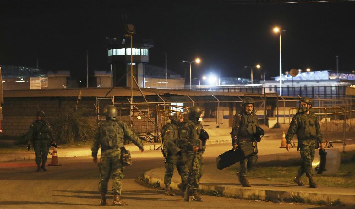 I februari dog 79 interner under ett upplopp på fyra fängelser i Ecuador. Arkivbild från ett av dem, ett fängelse i staden Latacunga. Foto: Dolores Ochoa/AP/TT