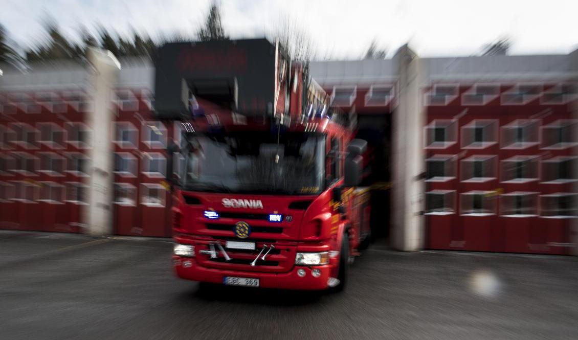 Det brinner i en lantbruksfastighet i Eslövs kommun. Arkivbild. Foto: Pontus Lundahl/TT