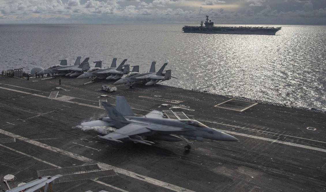 Hangarfartyget USS Ronald Reagan. Arkivbild. Foto: US Navy/AP/TT
