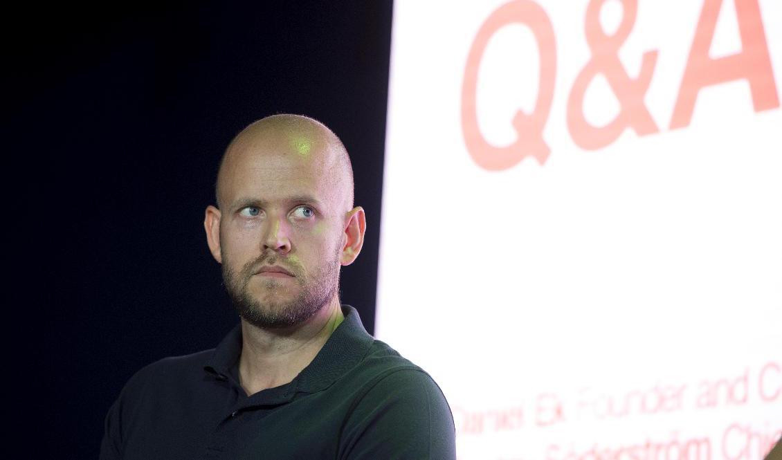 Spotifys grundare Daniel Ek säger att de fortfarande är på god väg att nå en miljard prenumeranter. Arkivbild från 2018. Foto: Henrik Montgomery/TT