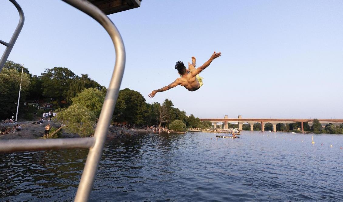 Stockholm var den varmaste platsen i Sverige förra månaden, och den hetaste av alla dagar var den 15 juli. Foto: Ali Lorestani/TT