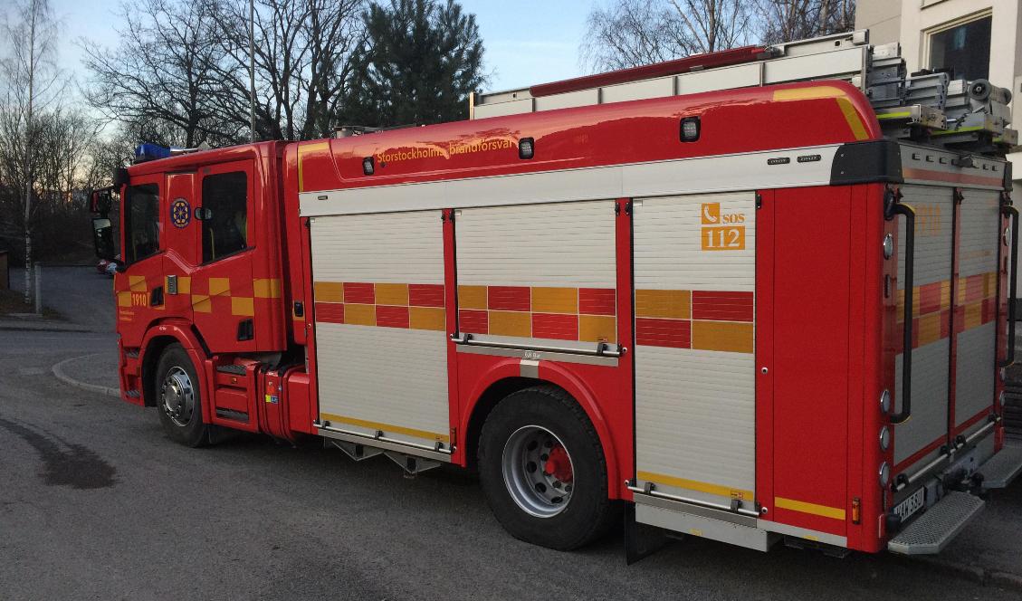 En skola brinner i Nyköping. Arkivbild. Foto: Tony Lingefors