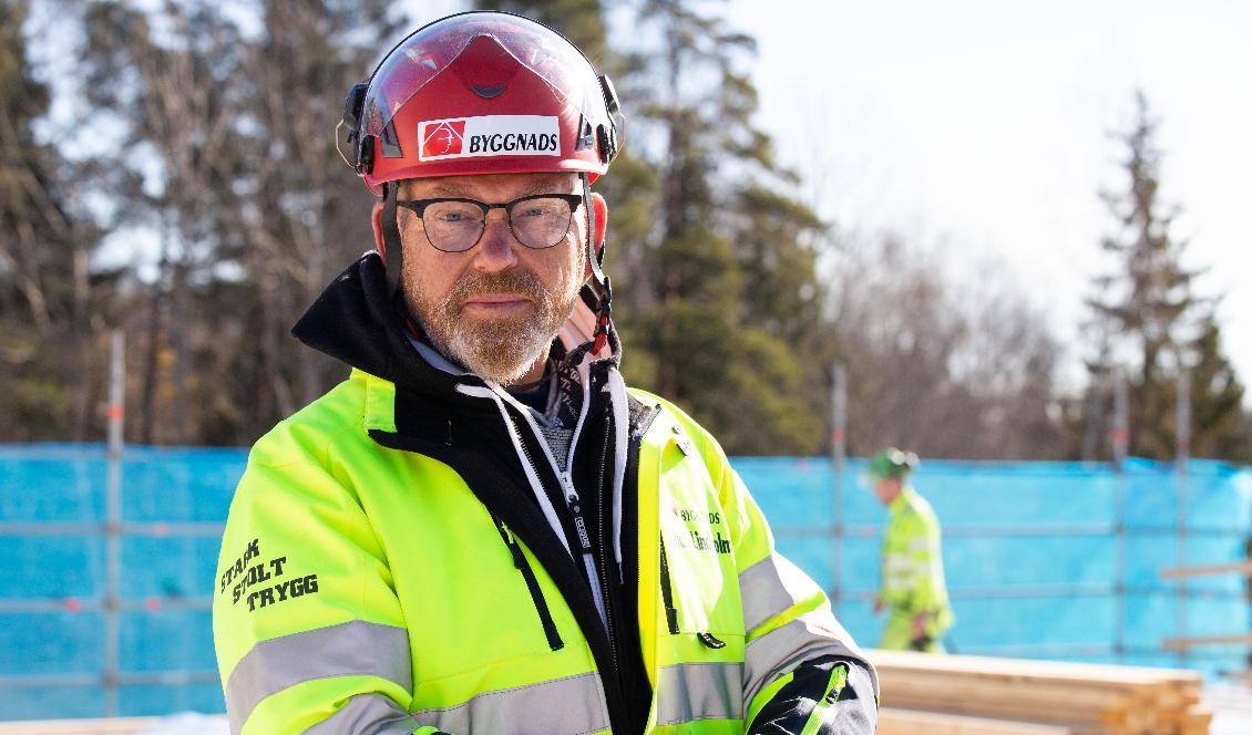 Johan Lindholm. förbundsordförande Byggnads. Foto: Byggnads