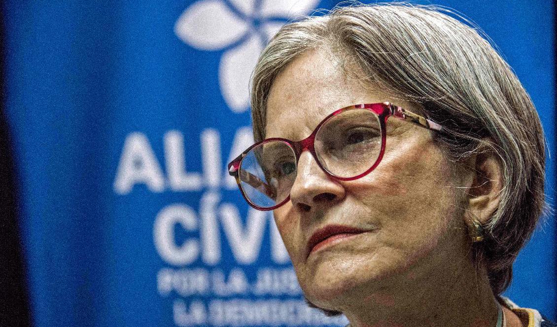 Oppositionsledaren Carmella Rogers. Arkivbild. Foto: STR/AFP/TT