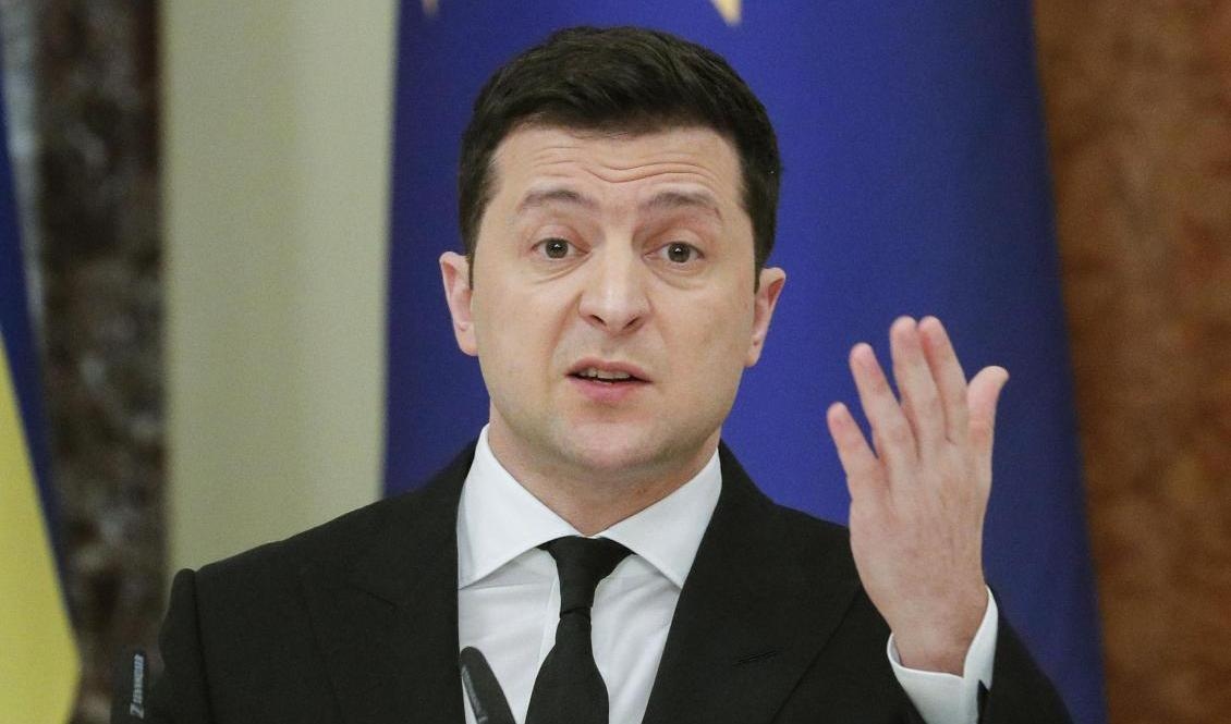 Ukrainas president Volodymyr Zelenskyj. Arkivbild. Foto: Sergiy Dolzhenko/AP/TT