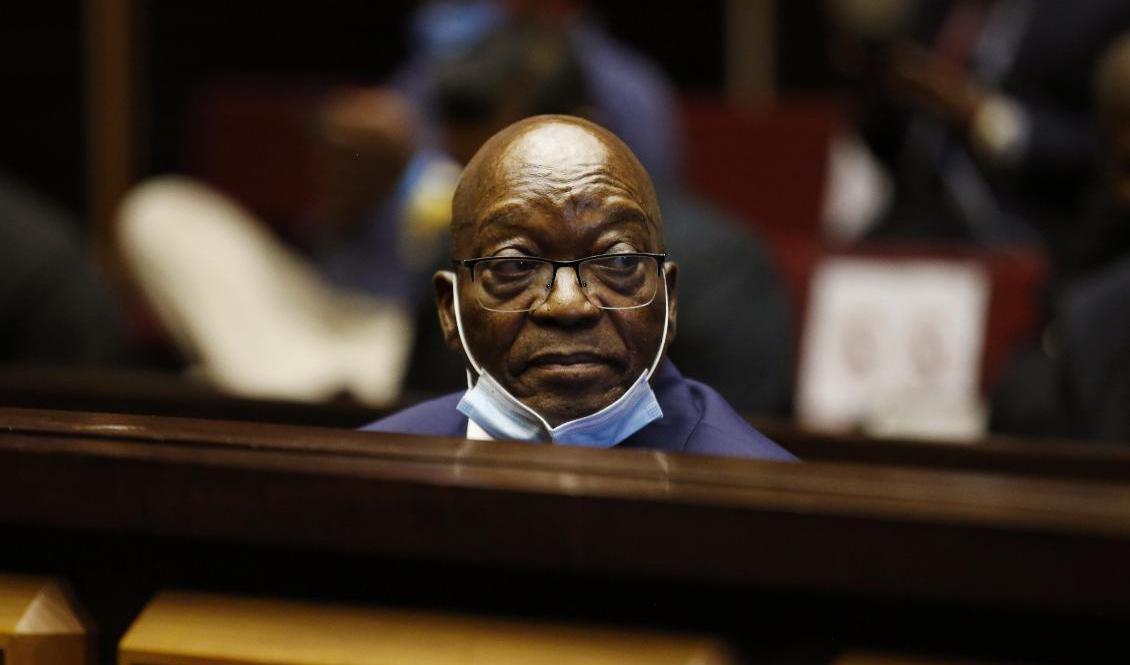 Sydafrikas ex-president Jacob Zuma. Arkivbild från maj 2021. Foto: Phill Magakoe/AP/TT