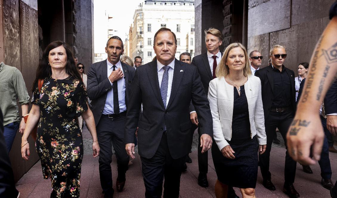 Ett skifte på partiledar- och statsministerposten väntar i höst. Arkivbild. Foto: Nils Petter Nilsson / TT