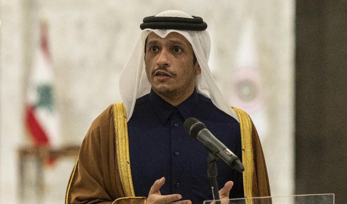 Qatars utrikesminister Mohammed bin Abdulrahman bin Jassim Al-Thani. Arkivbild. Foto: Hassan Ammar/AP/TT