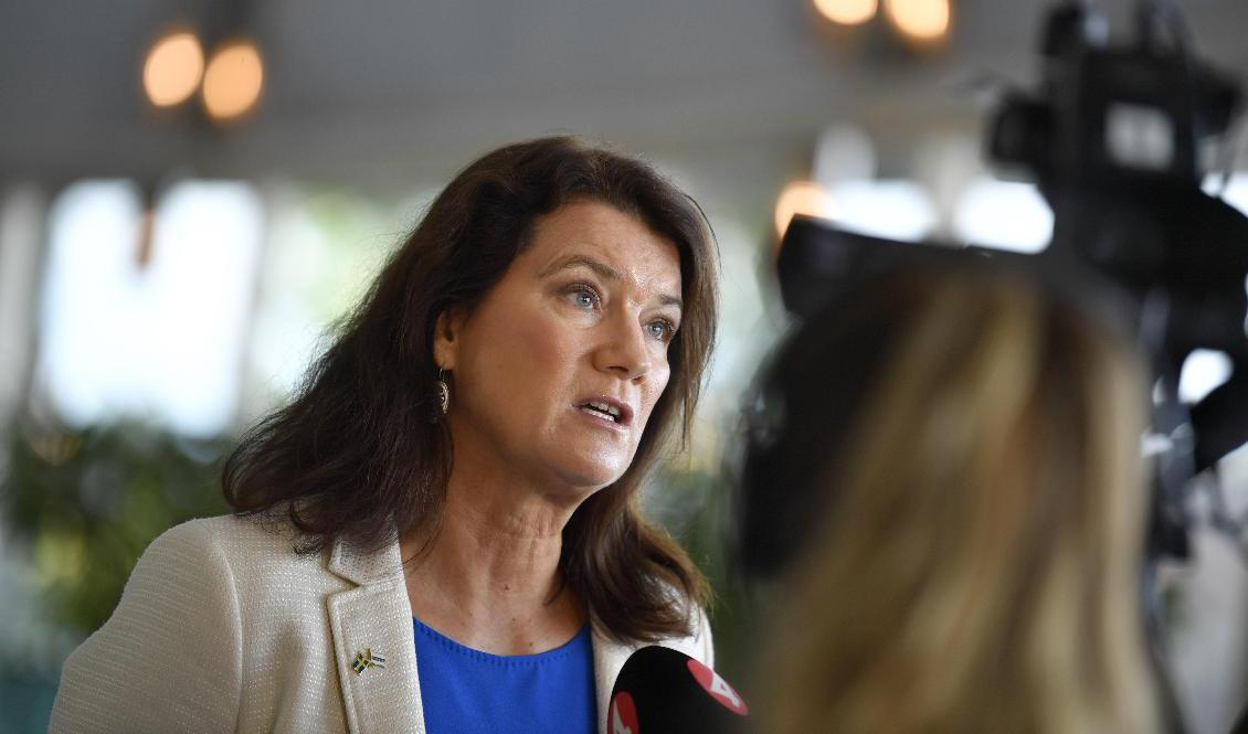 Utrikesminister Ann Linde (S) säger att regeringen kommer att bistå på samma sätt vid fler eventuella utvisningar från Syrien. Foto: Pontus Lundahl/TT