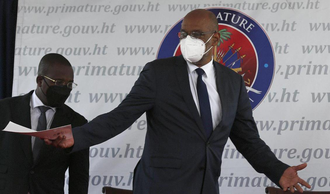 Haitis premiärminister Ariel Henry. Arkivbild. Foto: Joseph Odelyn/AP/TT