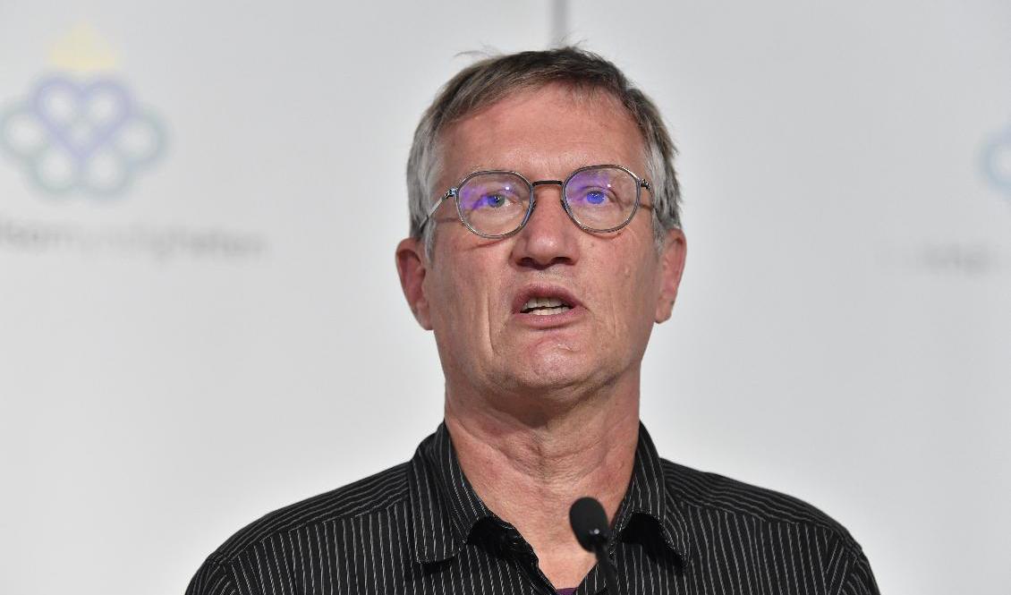 "Den som är vaccinerad nyligen, med sin första eller andra dos av Modernas vaccin, behöver inte känna sig orolig för risken är väldigt liten, men det är bra att känna till vilka symtom man behöver vara vaksam på", skriver Anders Tegnell i ett pressmeddelande. Arkivbild. Foto: Anders Wiklund/TT