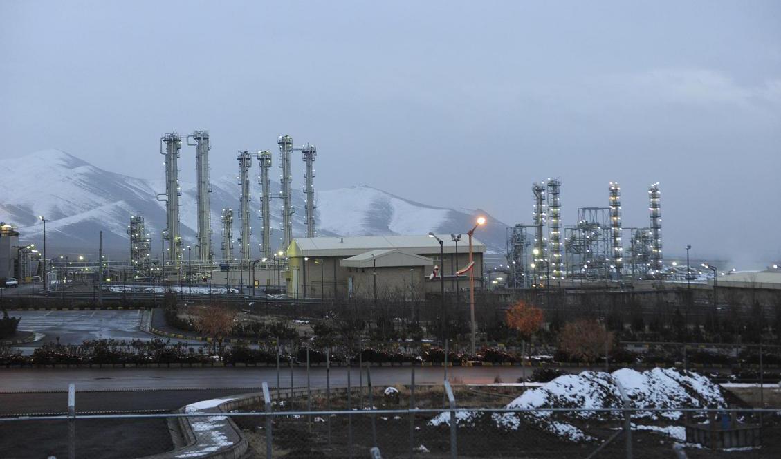 Irans tungvattenanläggning i närheten av staden Arak i centrala delarna av landet. Foto: Hamid Foroutan