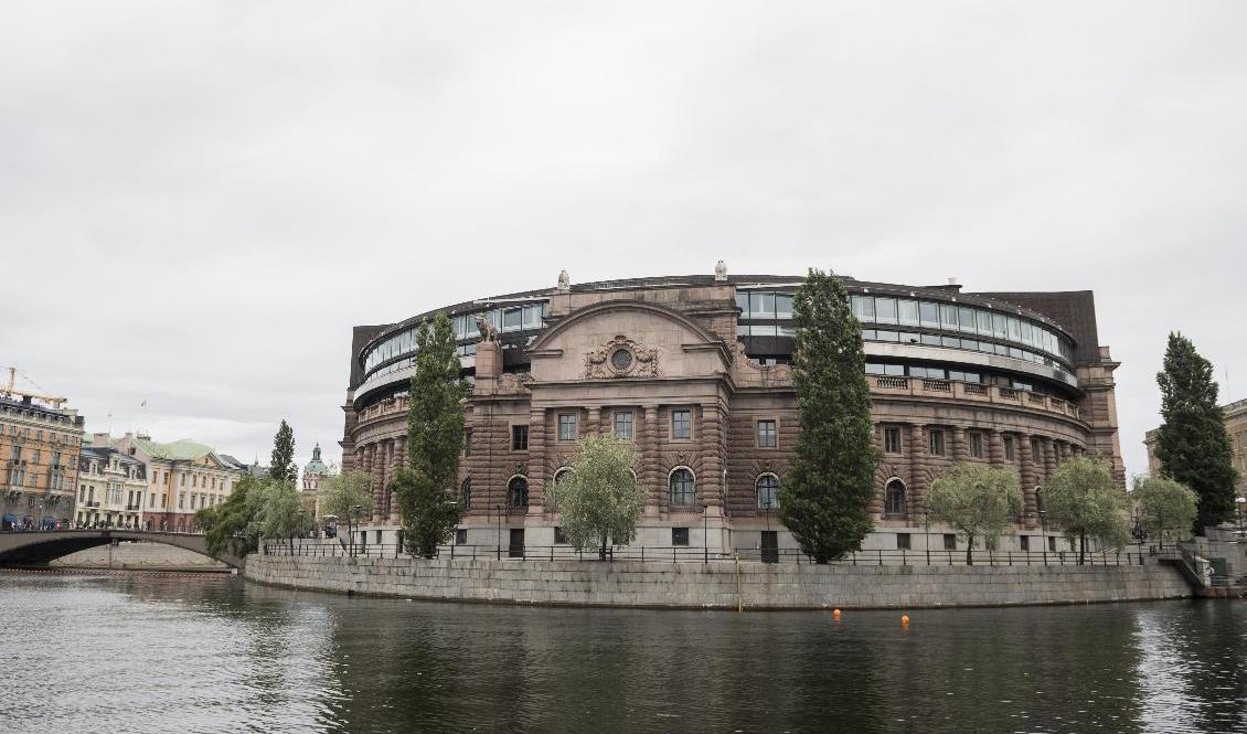 Riksdagshuset på Helgeandsholmen i Stockholm. Arkivbild. Foto: Vilhelm Stokstad/TT