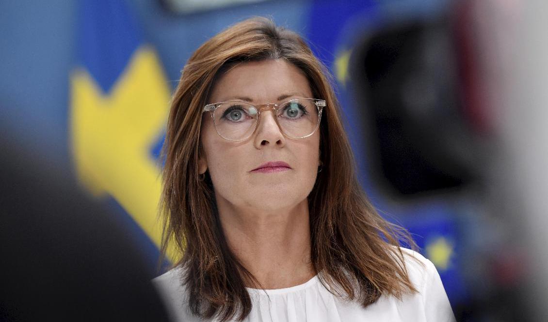 Arbetsmarknadsminister Eva Nordmark vill stoppa välfärdsfusket. Arkivbild. Foto: Stina Stjernkvist/TT