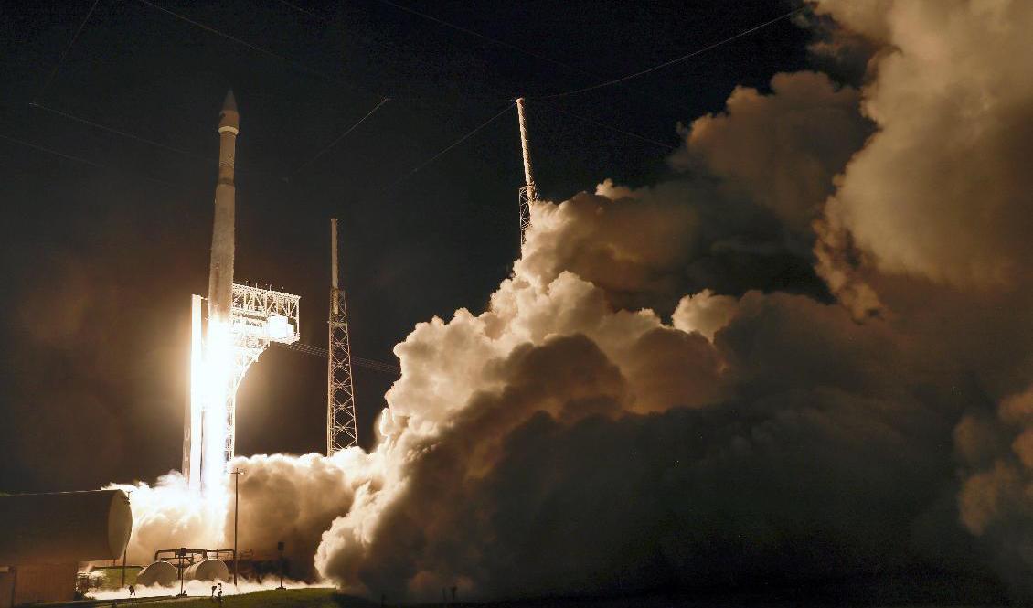 En Atlas V-racket tog Lucy ut i rymden från Cape Canaveral i Florida på lördagen. Foto: John Raoux/AP/TT