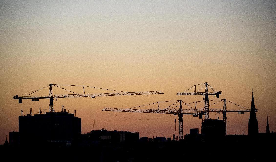 Byggutsikter med skum belysning. Arkivbild. Foto: Izabelle Nordfjell/TT