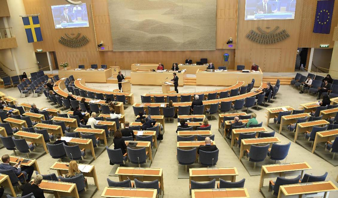 Tre partier balanserar på riksdagsspärren, visar oktobermätningen från Ipsos. Arkivbild. Foto: Fredrik Sandberg/TT