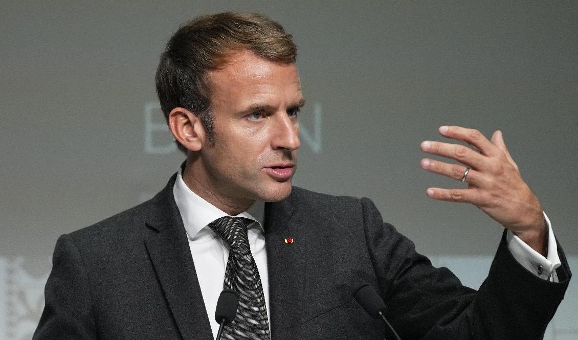 Frankrikes president Emmanuel Macron. Foto: Michel Euler/AP/TT