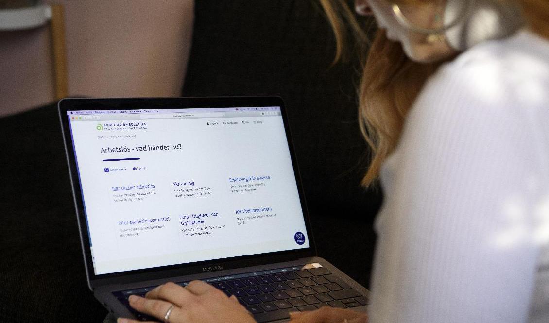 Antalet personer som får a-kassa har minskat med nästan en fjärdedel tredje kvartalet i år jämfört med motsvarande period förra året, enligt nya siffror från Sveriges a-kassor. Foto: Jessica Gow/TT