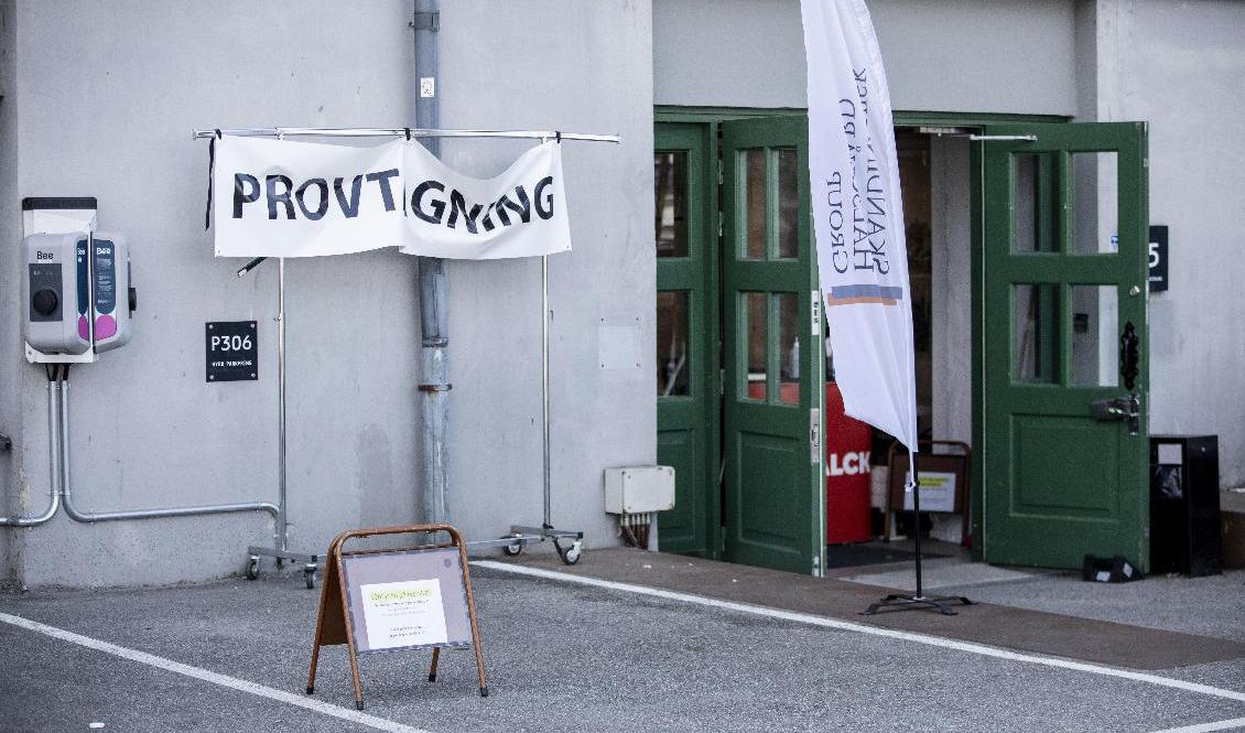 Foto Ett provtagningsställe för covid-19 i Stockholm. Arkivbild. Foto: Christine Olsson/TT