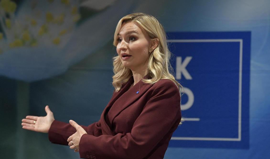 Kristdemokraternas partiledare Ebba Busch. Arkivbild. Foto: Jessica Gow/TT