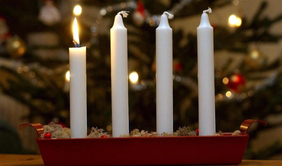 Första advent. Men glöm inte att släcka ljuset. Arkivbild. Foto: Fredrik Sandberg / TT