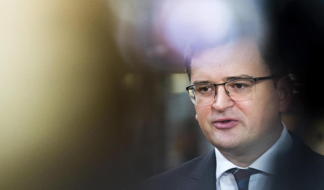 Ukrainas utrikesminister Dmytro Kuleba. Bild från i november. Foto: Geert Vanden Wijngaert/AP/TT