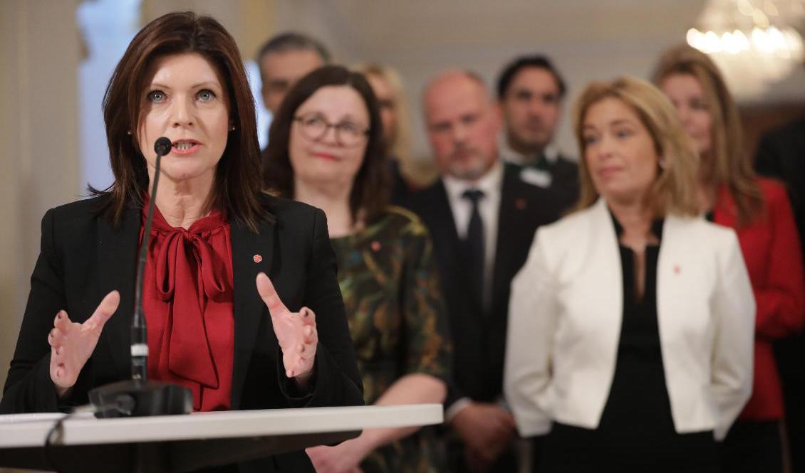 Sveriges arbetsmarknads- och jämställdhetsminister Eva Nordmark (S). Foto: Sören Andersson/TT
